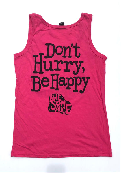 Sloth Society Short Sleeve Shirts and Tank Tops - Don't Hurry, Be Happy