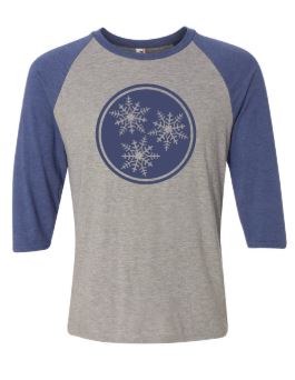 Tri-Star Snowflake Baseball Shirt